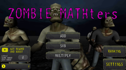 Screenshot 1 of ZOMBIE MATHters App