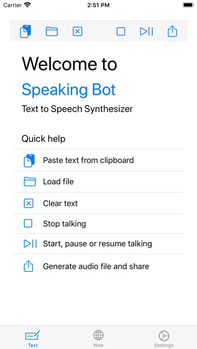 Speaking Bot - Text to speech Screenshot