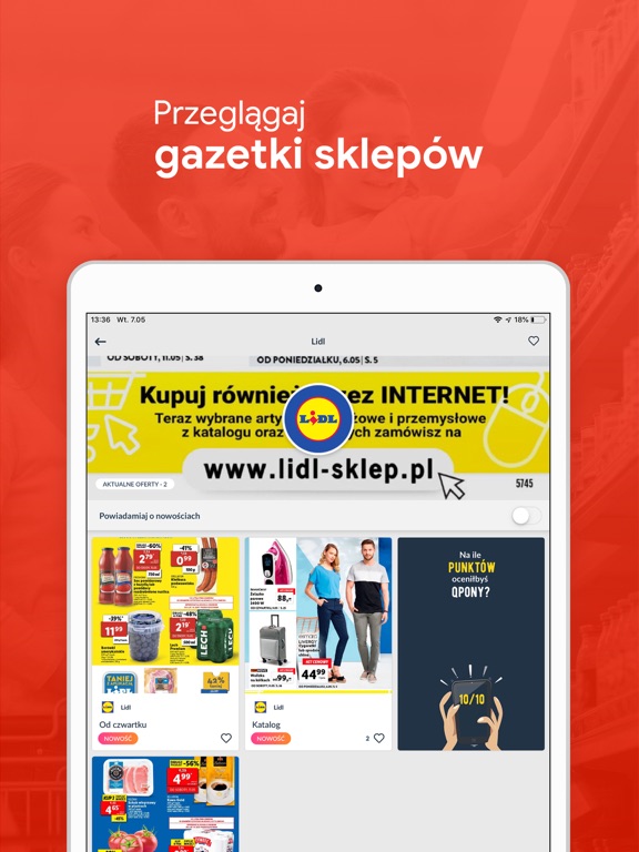 Qpony Promocje Kupony Zniżki iPad screenshot 5 - Shopping app