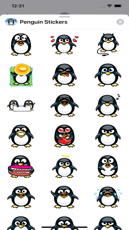 Penguin Emoji Stickers
