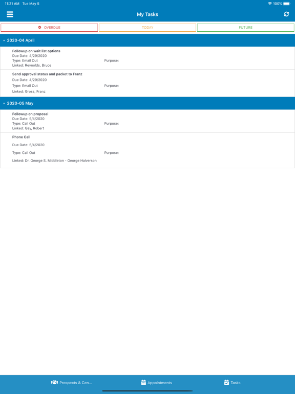 Continuum CRM iPad screenshot 2 - Business app