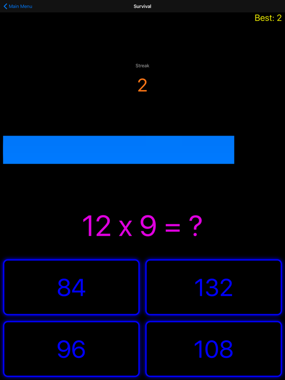 Screenshot #6 pour Neon Times Tables