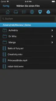 vlc streamer iphone bildschirmfoto 2