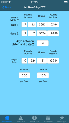 Baby Weight Tools screenshot 3