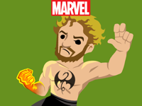 Marvel Stickers Iron Fist