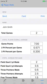 basketball player stat tracker iphone screenshot 2
