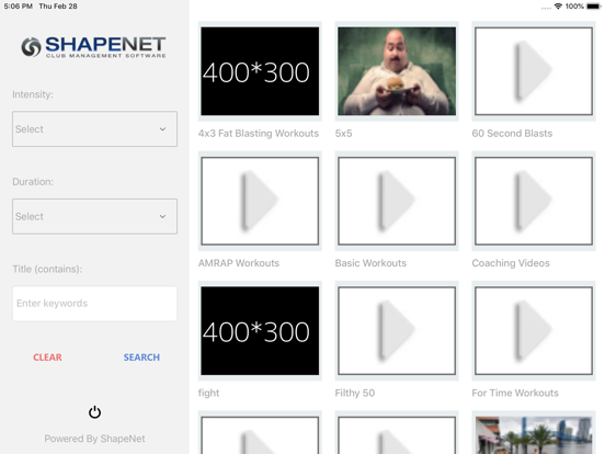 Screenshot #6 pour ShapeNet Fitness Videos