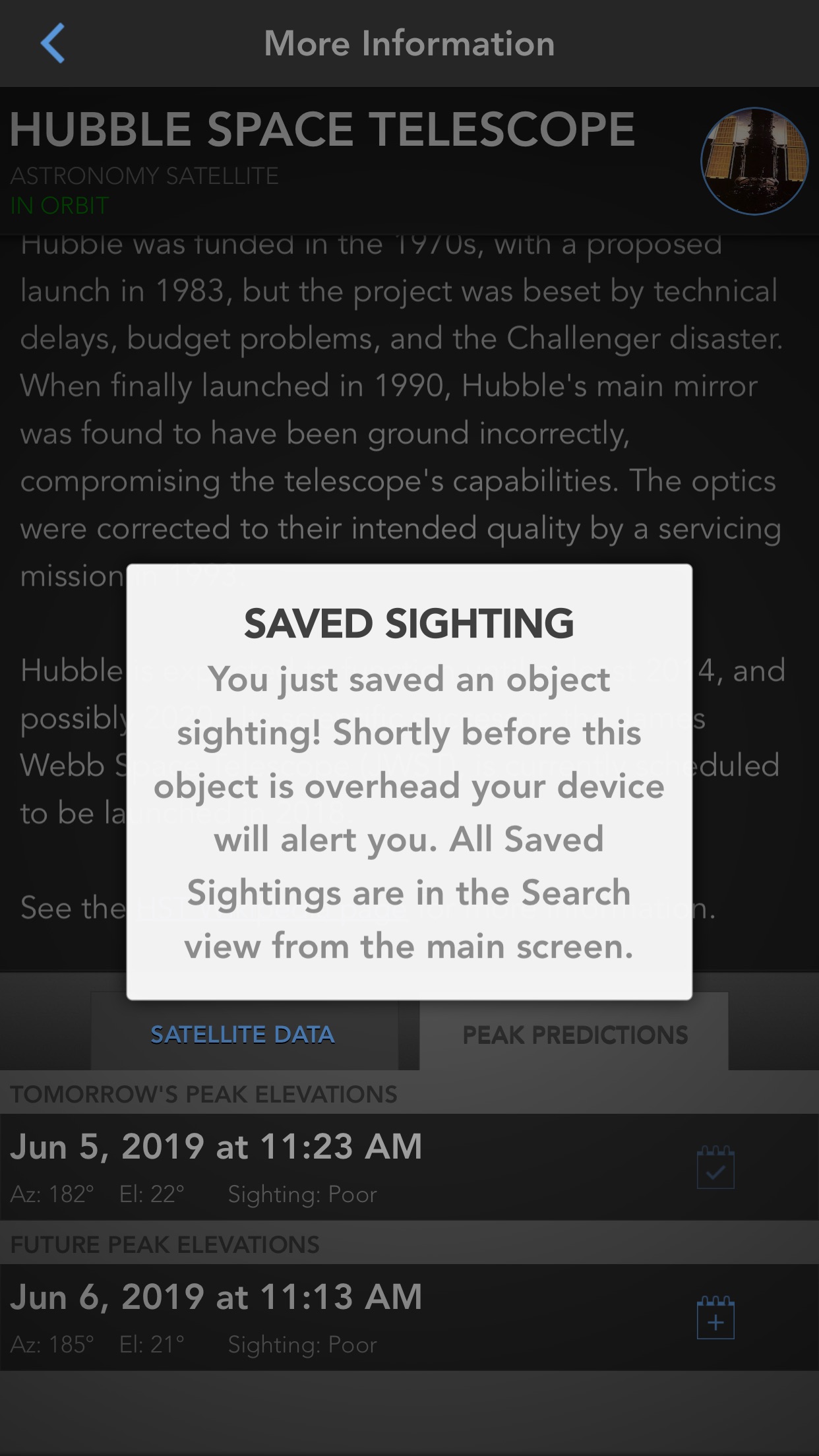 Screenshot 5 of SkyView® Satellite Guide