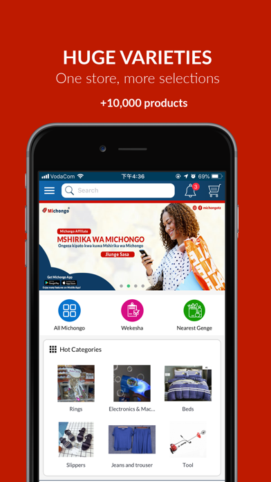 Screenshot #1 pour Michongo - Online Shopping