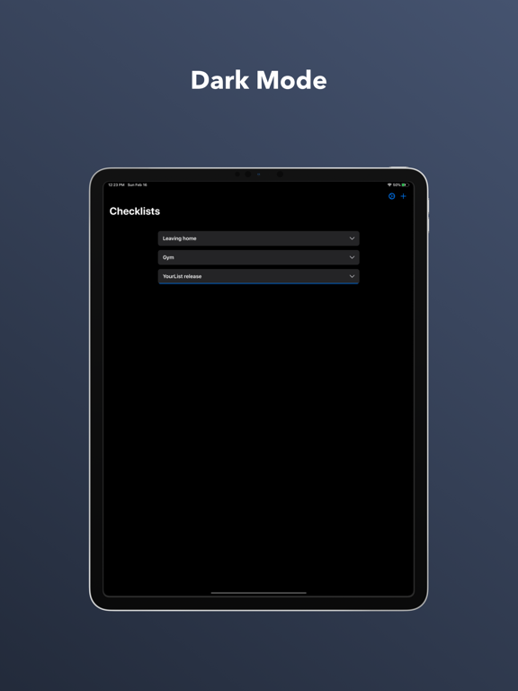 YourList - Checklist & To Do iPad screenshot 4 - Productivity app