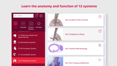 Screenshot 1 of Anatomy & Physiology App