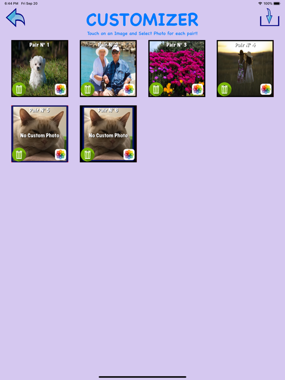 Screenshot #6 pour Mémoire, paires de cartes.