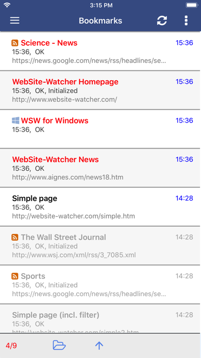 WebSite-Watcher Screenshot