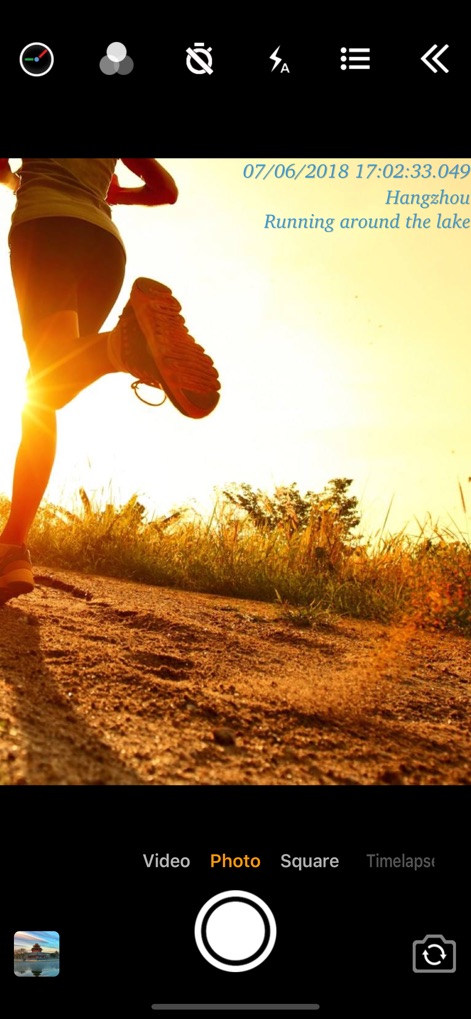 Timestamp Camera Basic - Carimbo de Tempo Preciso