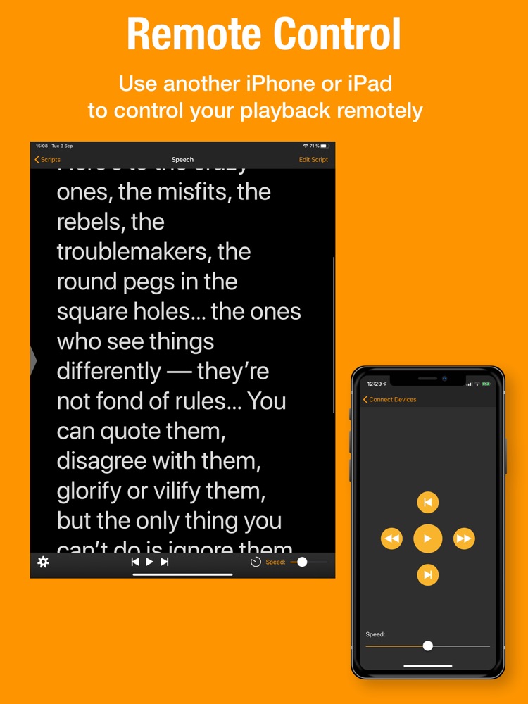Teleprompter゜ App for iPhone - Free Download Teleprompter ...