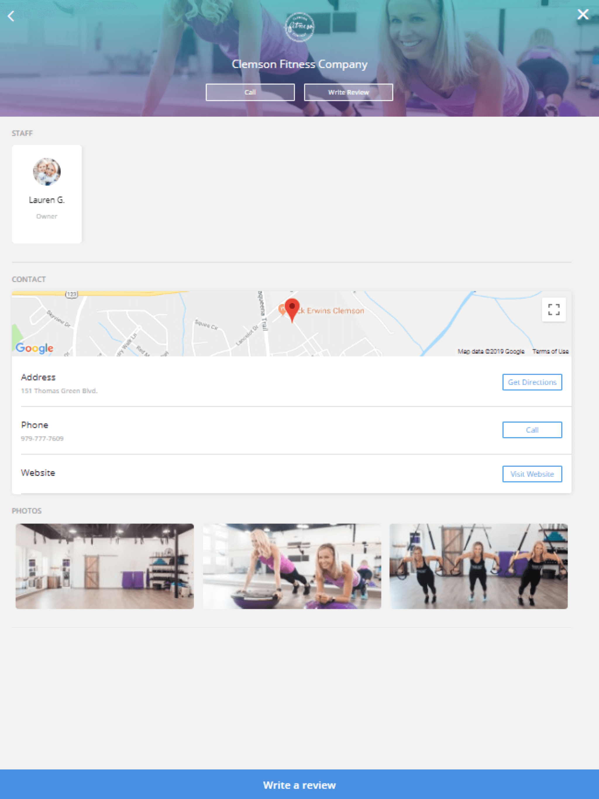 Clemson Fitness Company screenshot 6