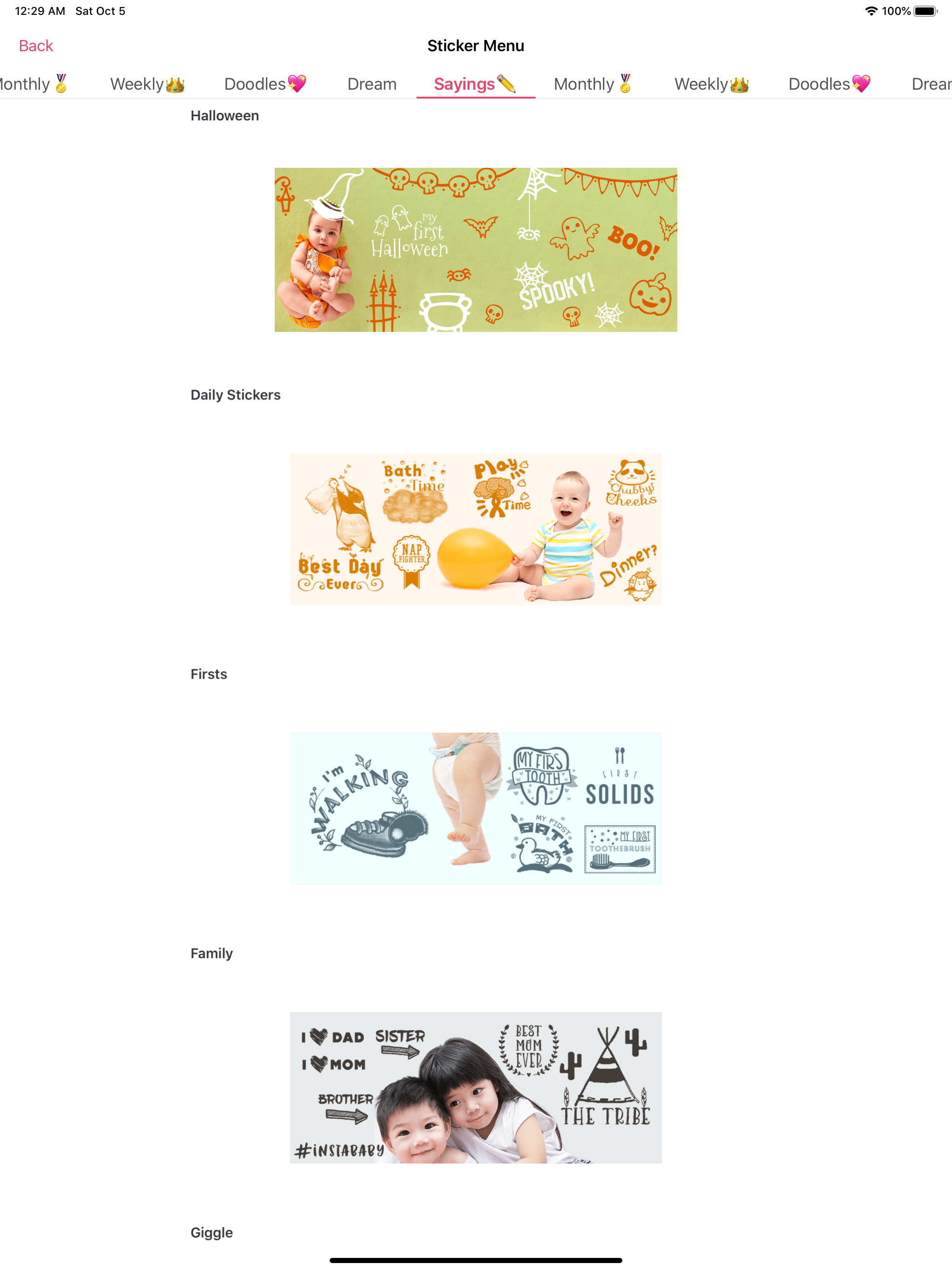 Baby Book : Folio