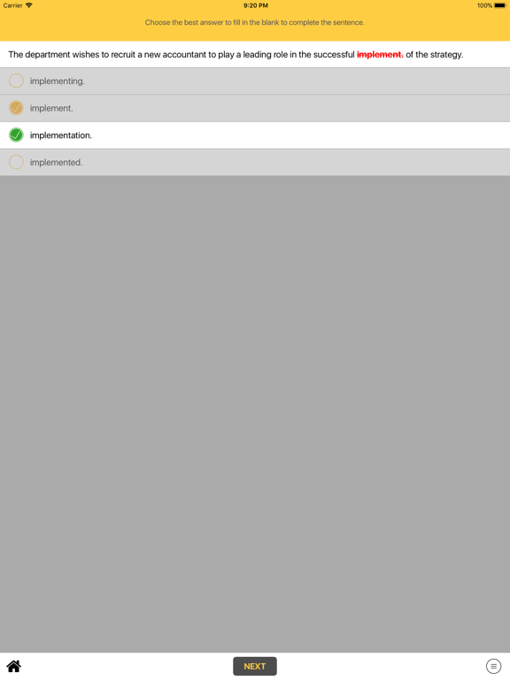 Reading for the TOEIC ® Test iPad screenshot 4 - Education app