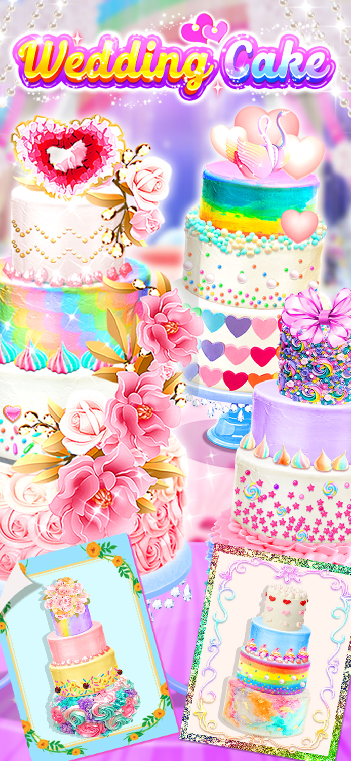 Wedding Rainbow Cake