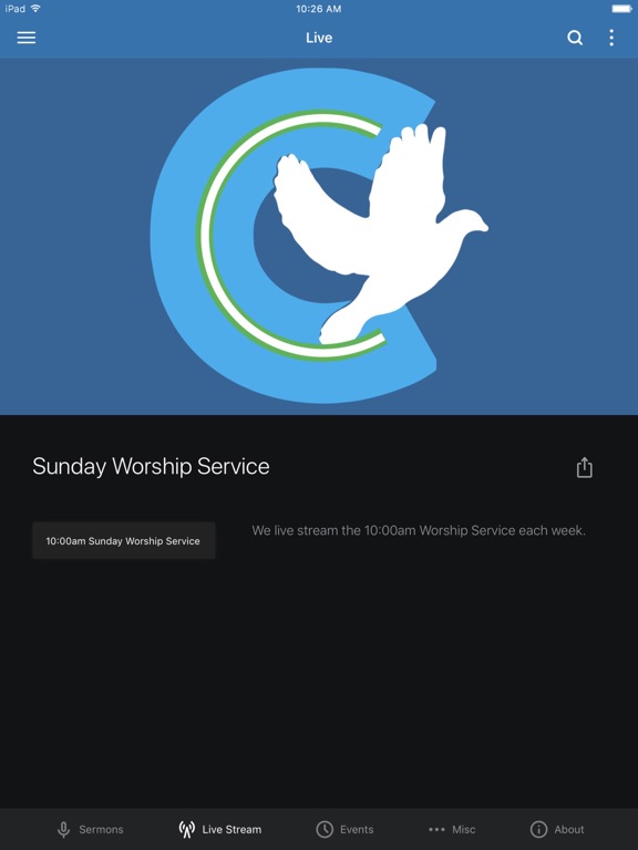 Cornerstone Church Oxford iPad screenshot 2 - Lifestyle app