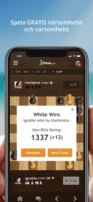 Schack - spela & lär dig i App Store