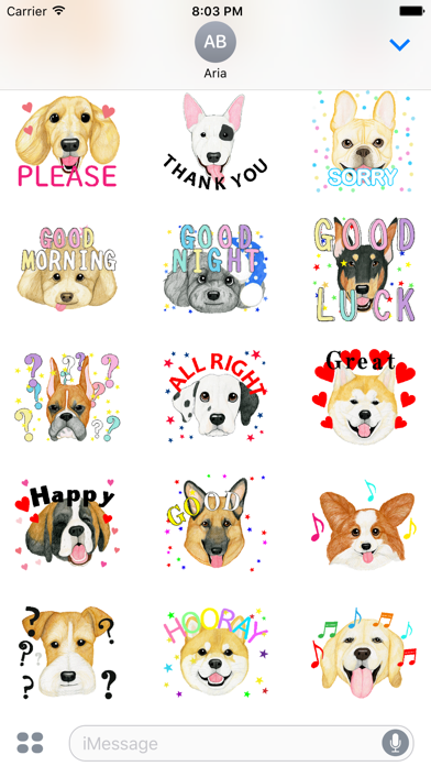 Many Animated Dog Breeds Emoji screenshot 3