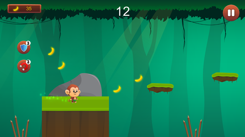 Monkey Run, Jump & Go Bananas! - 4.4 - (iOS)