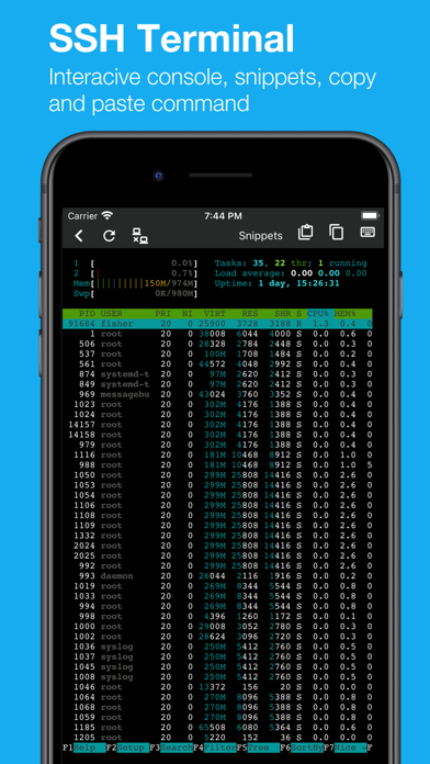 Screenshot #2 pour ServerDog Pro: Status, SSH