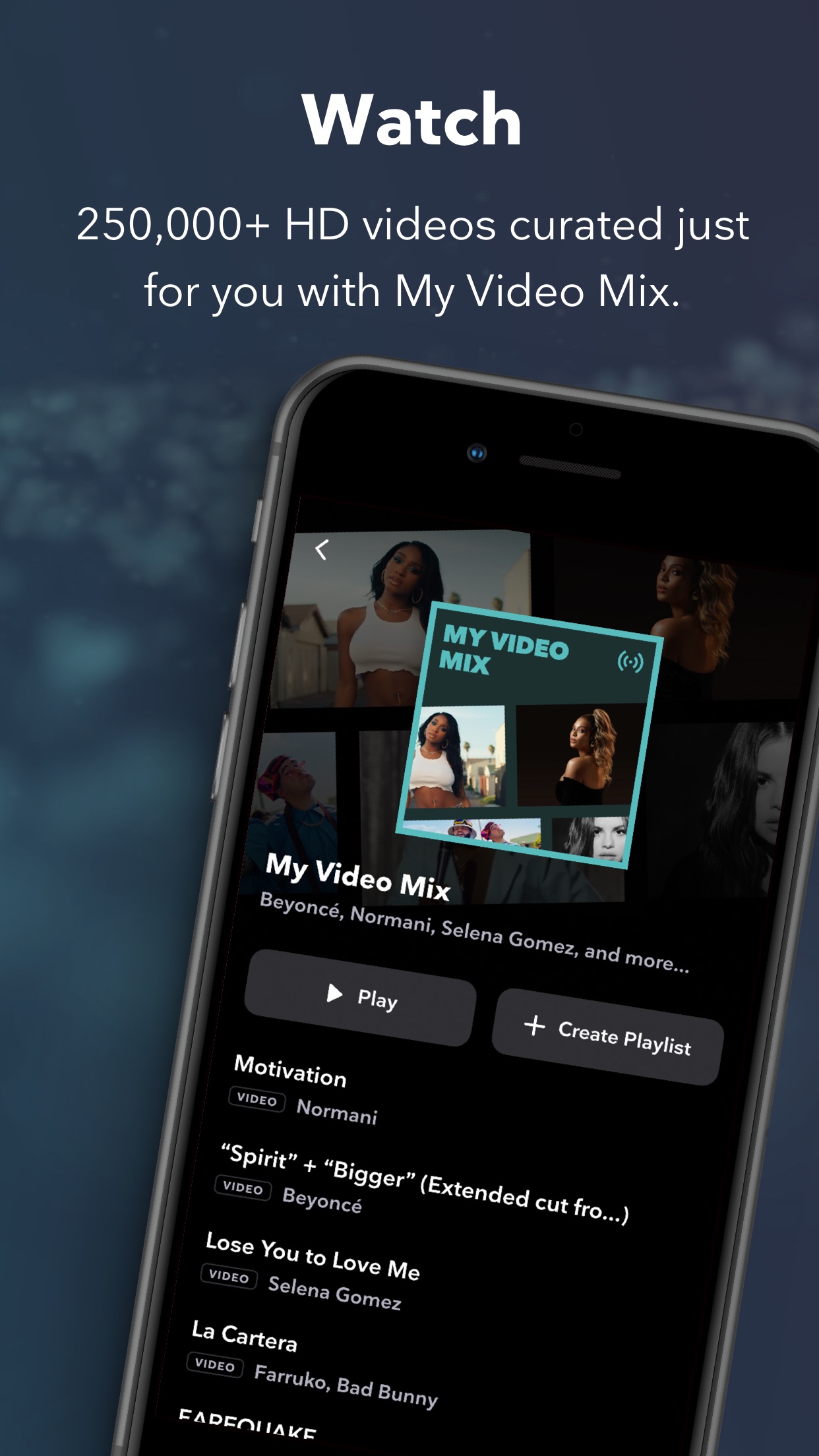 Screenshot do app TIDAL Music