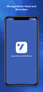 Secret Notes Lock & To Do List screenshot #1 for iPhone