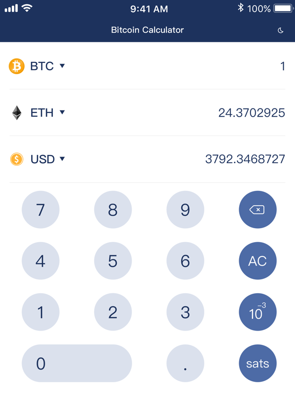 Screenshot #4 pour Bitcoin Calculator & Converter