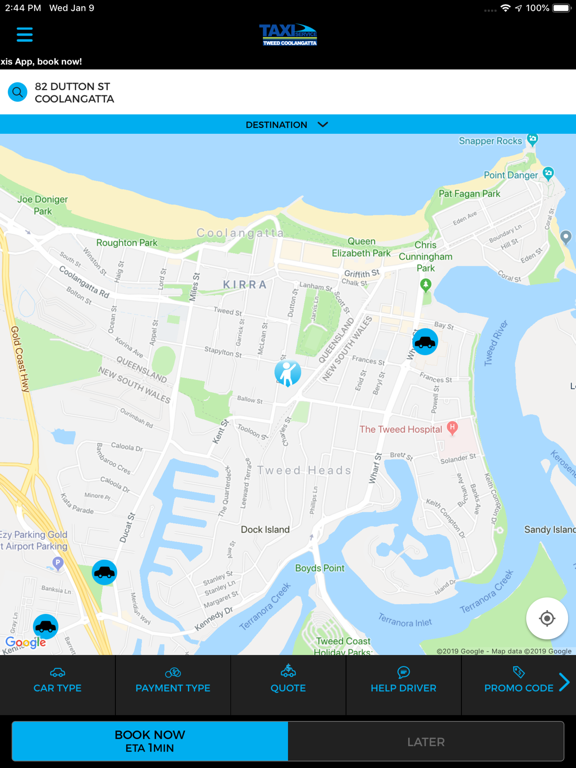 TWEED TAXIS app screenshot 3