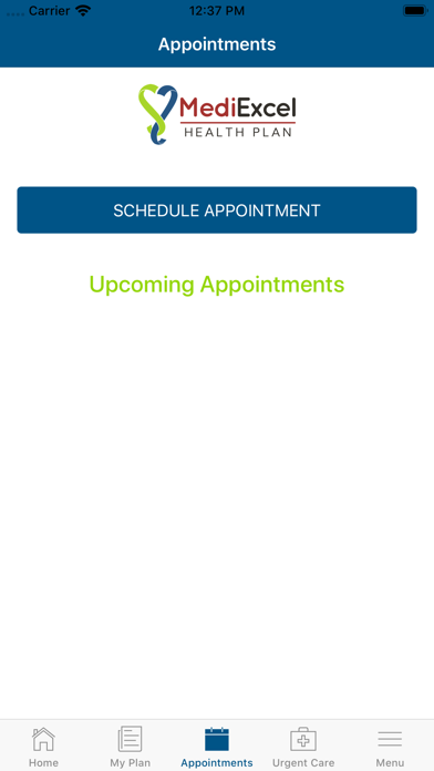 MediExcel Health Plan Screenshot