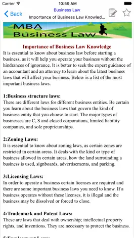 Game screenshot MBA Business Law hack