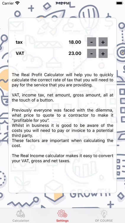 myProfit - tax calc