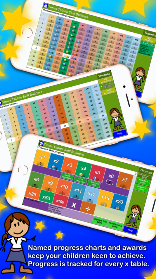 #2. Times Tables Skill Builders (iOS) 由: Hyperion Games (UK) LTD