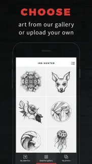 inkhunter pro tattoos try on iphone resimleri 1