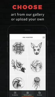 INKHUNTER PRO Tattoos try on iphone bilder 0