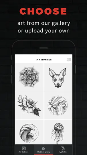 Capture d'écran de INKHUNTER PRO Tattoos Try On sur iPhone 1