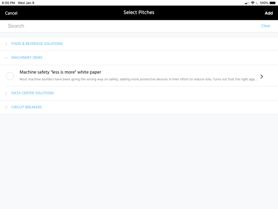 Solution Pitches iPad screenshot 4 - Business app