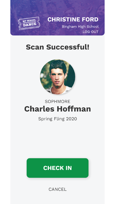 My School Dance Check In App screenshot 3