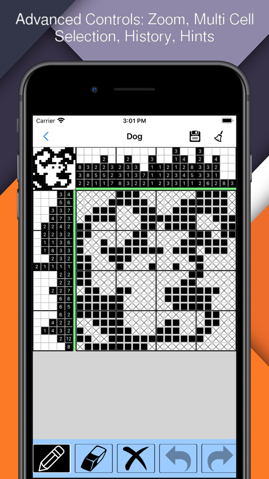 #2. GridSwan (Nonogram Puzzles) (iOS) 由: ALI YILDIZ-PUZZLEHOUSEAPPS