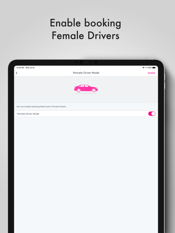 Ride Austin Non-Profit TNC iPad screenshot 6 - Travel app