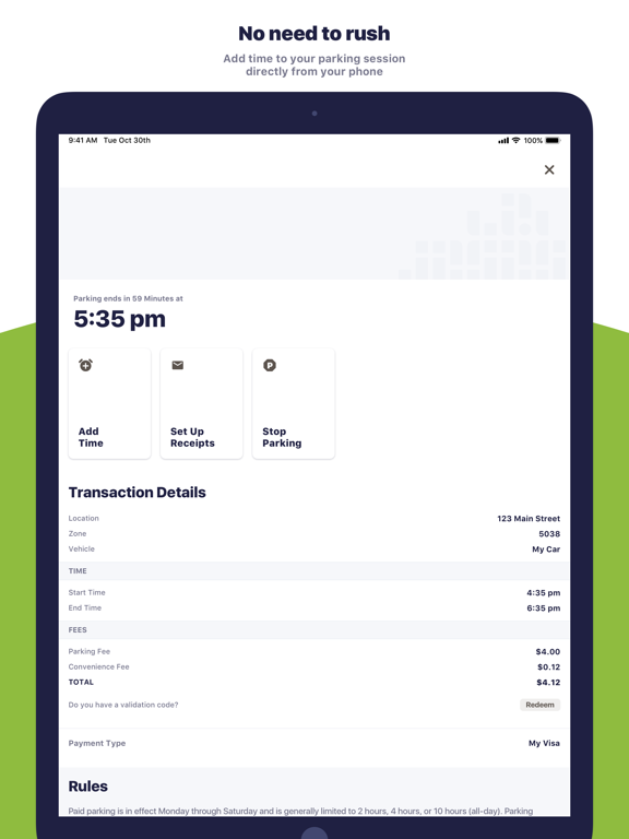 ParkFerndale iPad screenshot 4 - Travel app