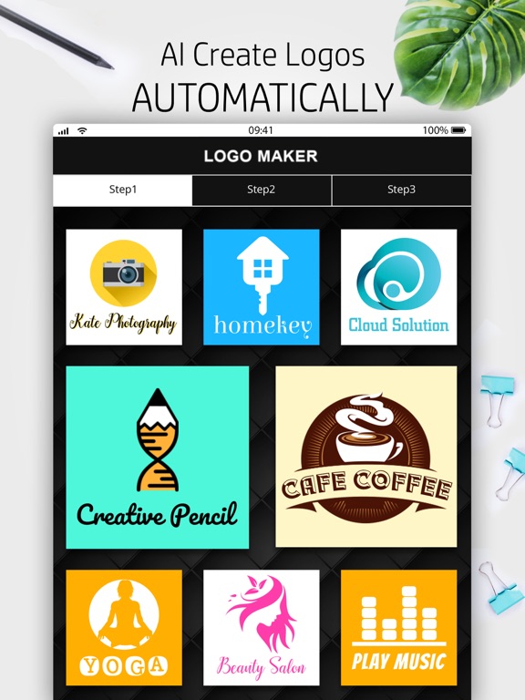 Logo Maker - Logo Designer iPad screenshot 6 - Photo & Video app