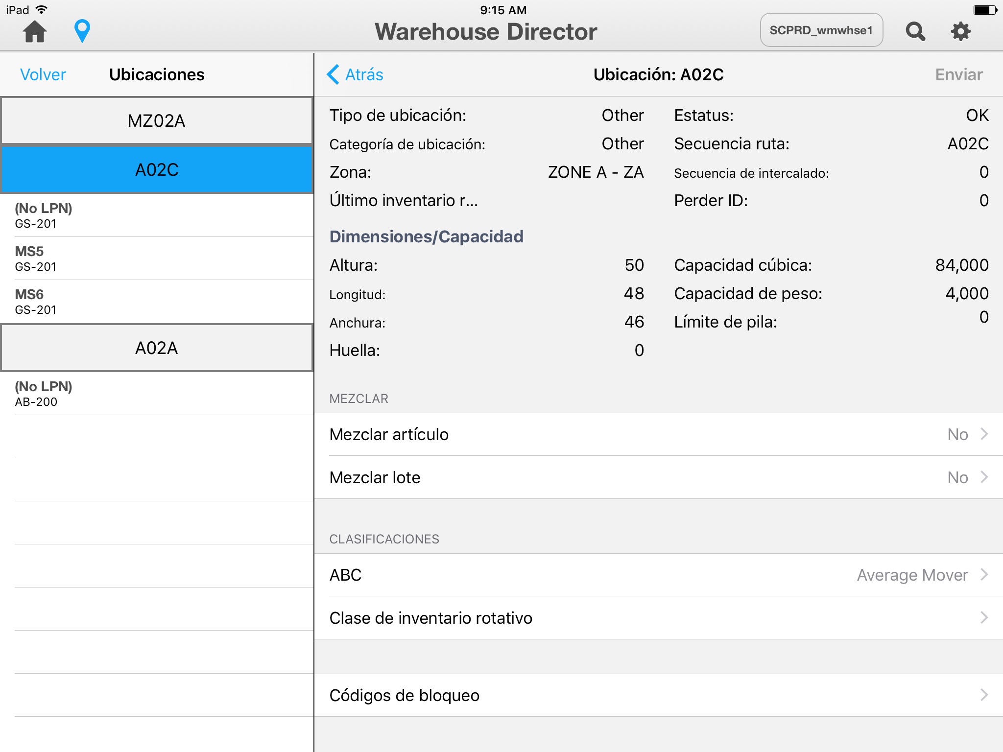 Infor SCE Warehouse Director screenshot 4