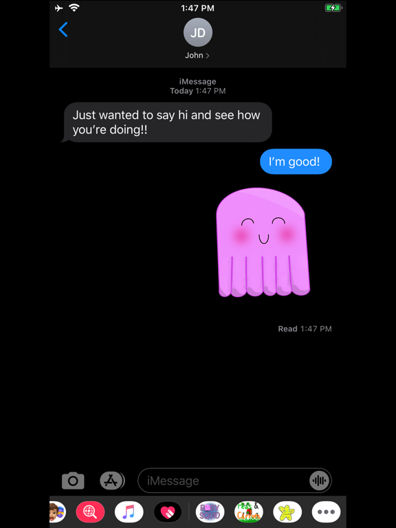 Screenshot #5 pour Baby Squid Sticker Pack