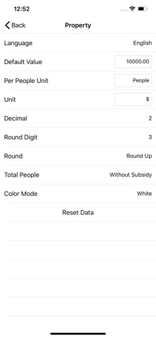 Split Cost App iPhone screenshot