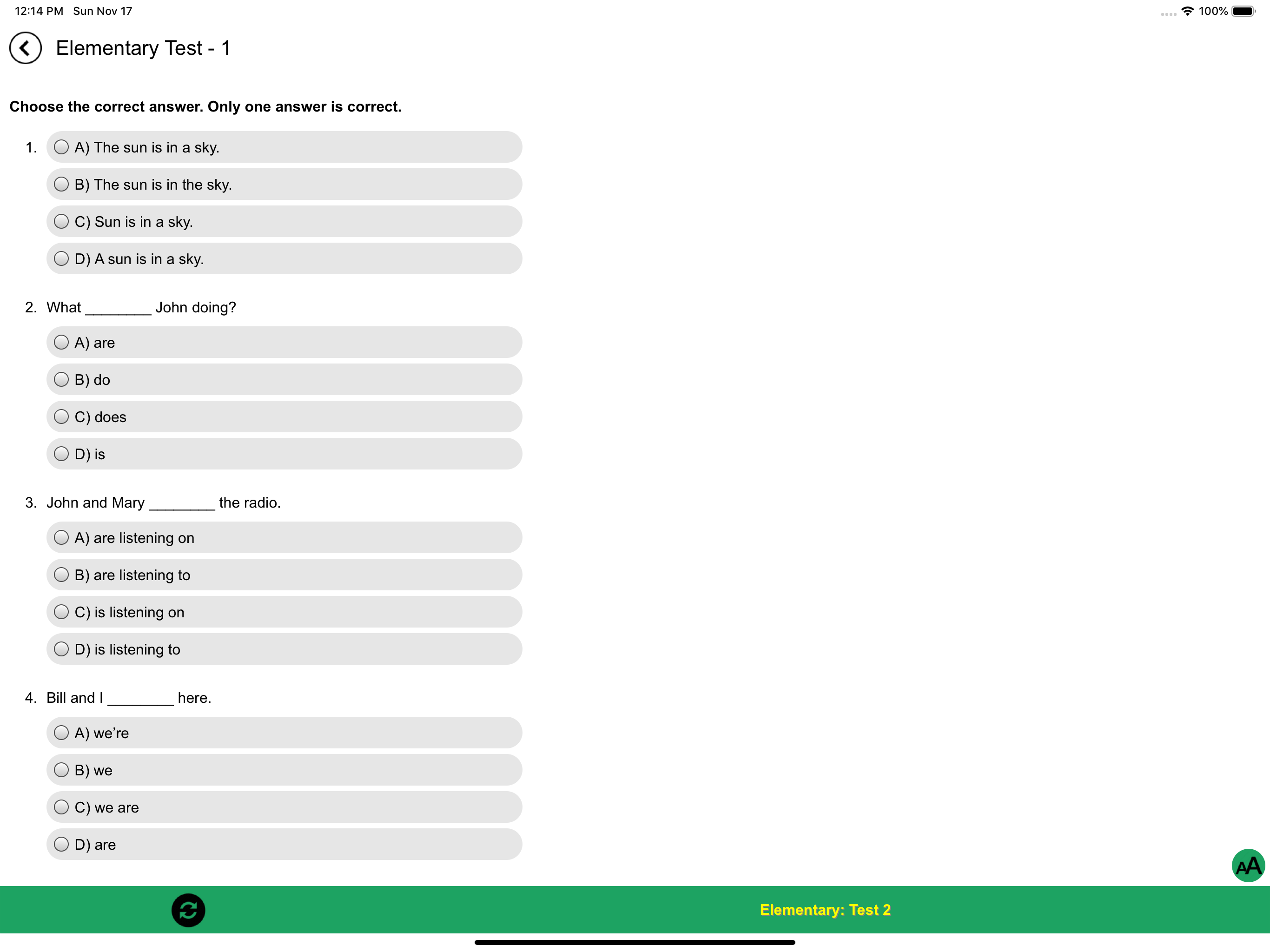 English Grammar Tests (9246) screenshot 4