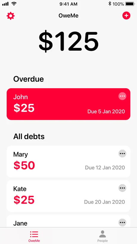 OweMe: Responsabile del debito